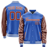Custom Sky Blue Coral Red Jacket