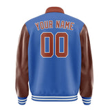 Custom Sky Blue Coral Red Jacket