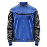 Custom Sky Blue Black Jacket JA0909170918B21817