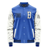 Custom Sky Blue White Jacket JA090918091717181817