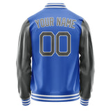 Custom Sky Blue Dark Grey Jacket JA0909200917B21720