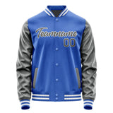 Custom Sky Blue Dark Grey Jacket JA0909200917B21720
