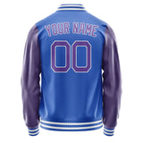 Custom Sky Blue Light Purple Jacket JA0909230917B21723