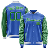 Custom Sky Blue Emerald Green Jacket
