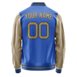 Custom Sky Blue Light Khaki Jacket JA0909250918B21825