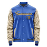Custom Sky Blue Light Khaki Jacket JA0909250918B21825