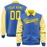 Custom Sky Blue Light Yellow Jacket