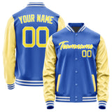 Custom Sky Blue Light Yellow Jacket