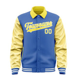 Custom Sky Blue Light Yellow Jacket