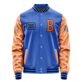 Custom Sky Blue Orange Jacket JA090928091717282817