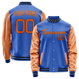 Custom Sky Blue Orange Jacket