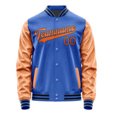 Custom Sky Blue Orange Jacket JA0909280917B31728