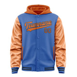 Custom Sky Blue Orange Jacket