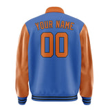 Custom Sky Blue Orange Jacket