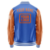 Custom Sky Blue Orange Jacket JA090928091818282818