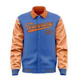Custom Sky Blue Orange Jacket