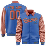 Custom Sky Blue Copper Rose Jacket