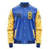 Custom Sky Blue Gold Jacket JA090930091717303017