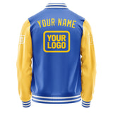 Custom Sky Blue Gold Jacket JA090930091818303018