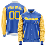 Custom Sky Blue Gold Jacket