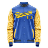 Custom Sky Blue Gold Jacket JA0909300920B31730