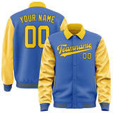 Custom Sky Blue Gold Jacket