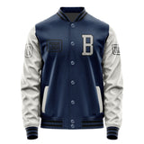 Custom Blue Gray Jacket JA101004101717040417