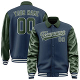Custom Blue Dark Green Jacket