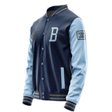 Custom Blue Light Blue Jacket JA101008100417080817