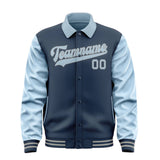 Custom Blue Light Blue Jacket