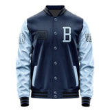 Custom Blue Light Blue Jacket JA101008101717080817