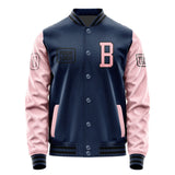 Custom Blue Light Pink Jacket JA101021101717212117