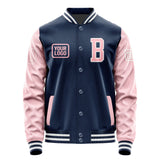 Custom Blue Light Pink Jacket JA101021101818212118