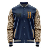 Custom Blue Khaki Jacket JA101022100417222217