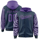 Custom Blue Light Purple Jacket