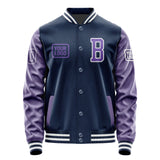 Custom Blue Light Purple Jacket JA101023101818232318