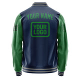 Custom Blue Emerald Green Jacket JA101024100417242417