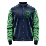 Custom Blue Emerald Green Jacket JA101024101717242417