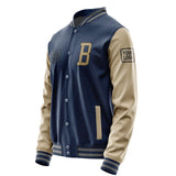 Custom Blue Light Khaki Jacket JA101025100417252517