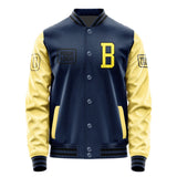 Custom Blue Light Yellow Jacket JA101026101717262617