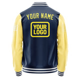 Custom Blue Light Yellow Jacket JA101026101818262618