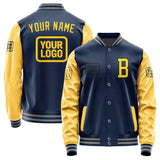 Custom Blue Gold Jacket JA101030100417303017