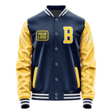 Custom Blue Gold Jacket JA101030101818303018