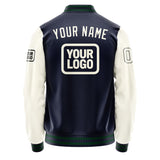 Custom Navy Cream Jacket JA111103110517030317