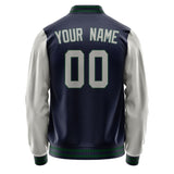 Custom Navy Gray Jacket JA1111041105B30504