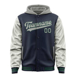 Custom Navy Gray Jacket