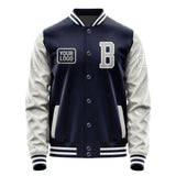 Custom Navy Gray Jacket JA111104111818040418