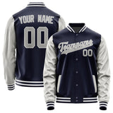 Custom Navy Gray Jacket