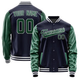 Custom Navy Green Jacket JA1111051118B31805