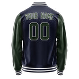 Custom Navy Dark Green Jacket JA1111061118B31806